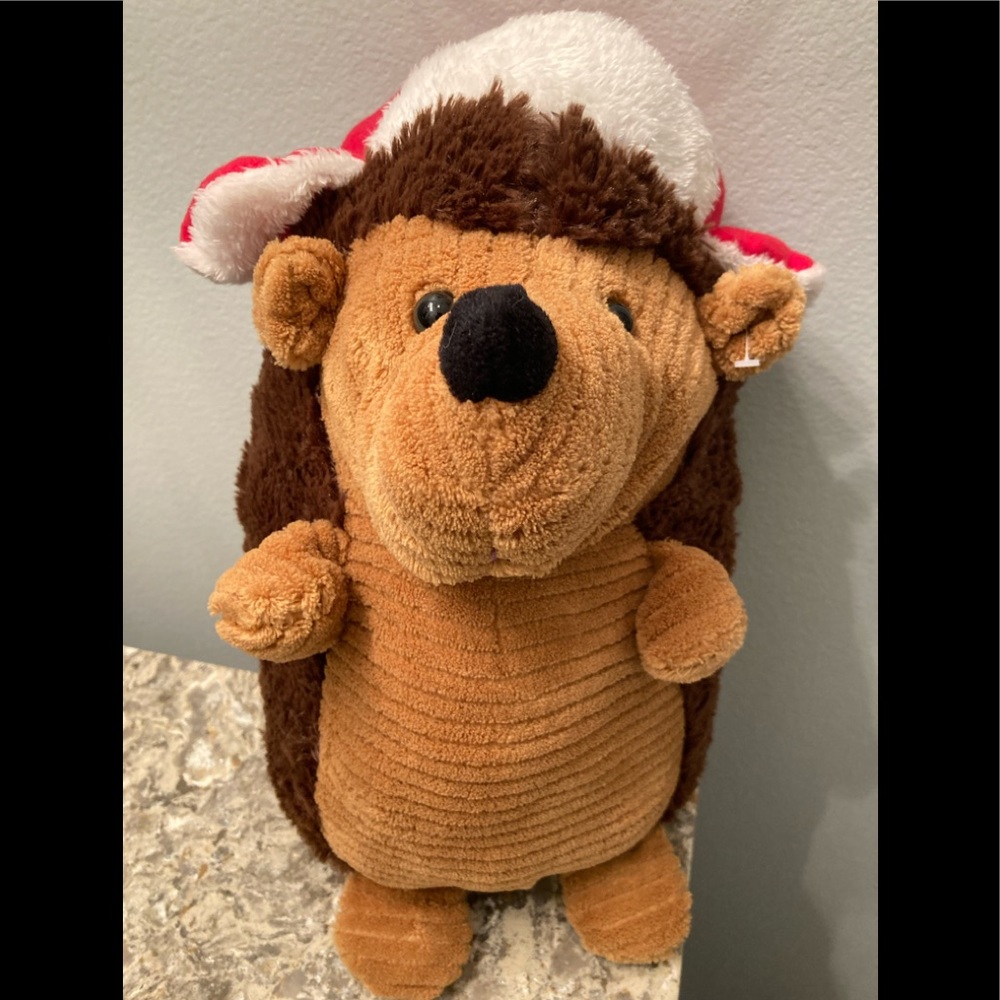 Hedgehog Plush with Winter Hat